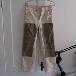 Rudy Jude Size 2 Moss and Natural Utility Jeans